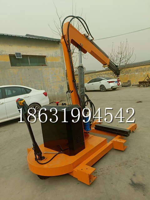 盐山县自卸车厢随车吊 自制轮式四不像起重机 四驱平板吊 5吨 贵盛